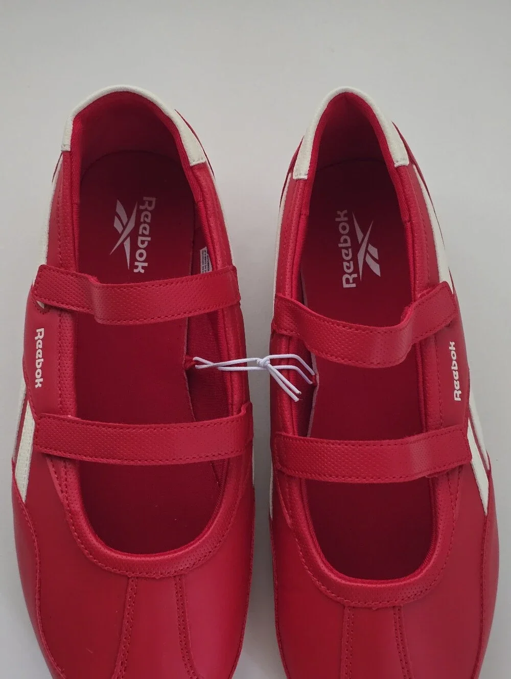 Reebok Red Mary Jane Ballet Sneakers Double Strap Shoes Women's Size 11 NWT - Picture 7 of 13